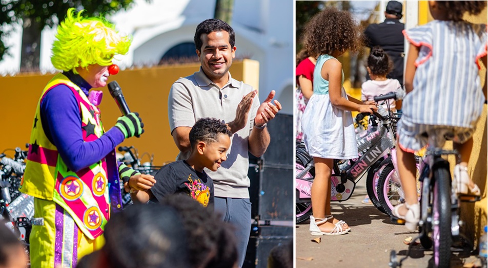 Senador Omar Fernández entrega juguetes a niños en día de Reyes