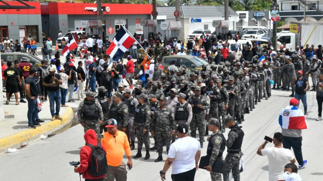 Friusa vivió presencia militar sin parangón ante jornada de manifestación por caso haitiano